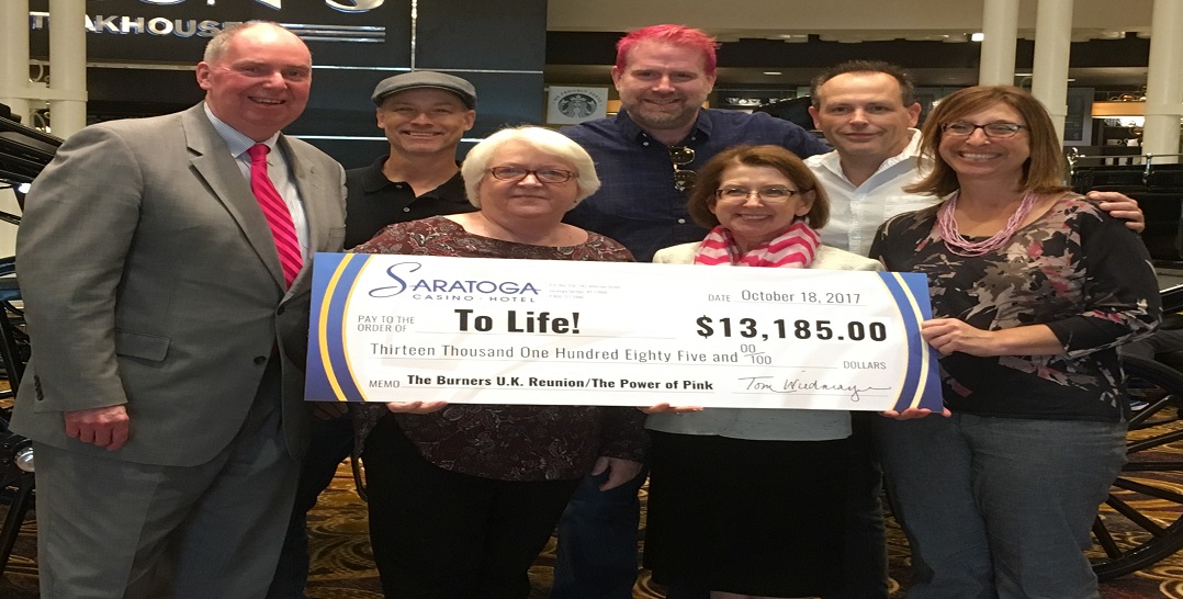 Saratoga Casino Hotel Donates Over $13,000 to ‘To Life!’
